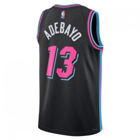 Muške NBA Dres Miami Heat Bam Adebayo Nike 2025-26 City Edition Crno Swingman